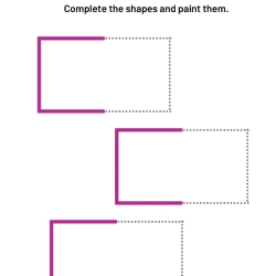 Complete And Paint The Shapes Download Worksheet