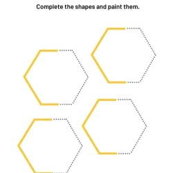 Complete And Paint The Shapes Free Download Worksheet