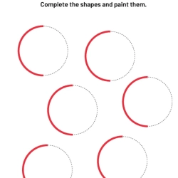 Complete And Paint The Shapes Worksheet