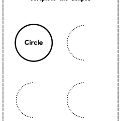 Complete The Shapes Object Free Download Worksheet