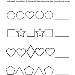 Complete The Shapes Pattern Download Worksheet