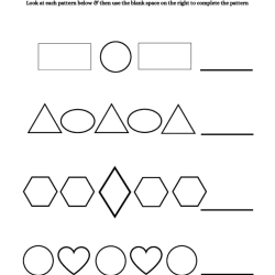 Complete The Shapes Pattern Pdf Free Worksheet