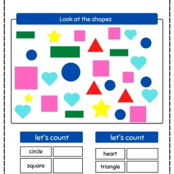 Count The Shapes Object Free Download Worksheet