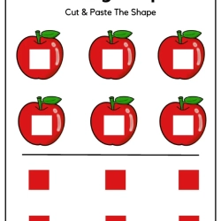Cut And Paste The Missing Shape For Free Worksheet