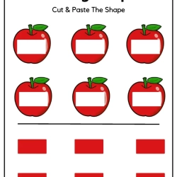Cut And Paste The Missing Shape Free Download Worksheet