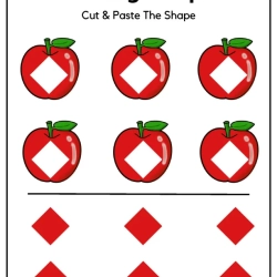 Cut And Paste The Missing Shape Pdf Free Worksheet