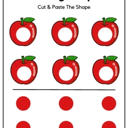 Cut And Paste The Missing Shape Worksheet
