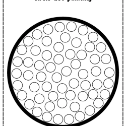 Dot Painting Shapes Worksheet