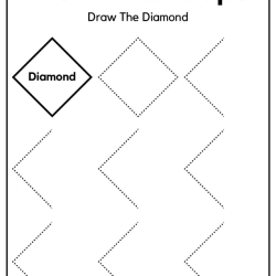 Draw The Shapes For Kids Worksheet