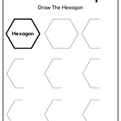 Draw The Shapes For Kindergarten Worksheet