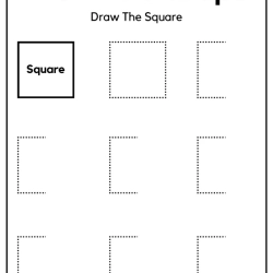 Draw The Shapes Printable Worksheet