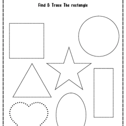 Find And Trace It The Shapes Free Download Worksheet