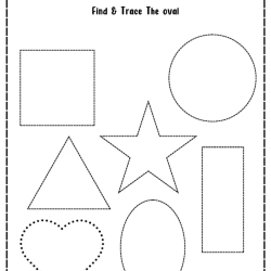 Find And Trace It The Shapes To Print Worksheet