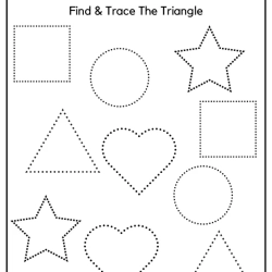 Find And Trace The Shapes Pdf Free Worksheet