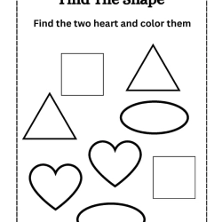 Find The Shapes Object For Free Worksheet