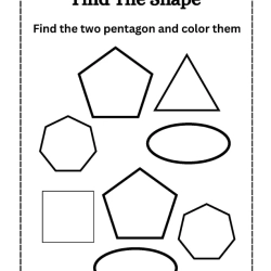 Find The Shapes Object For Kids Worksheet