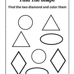 Find The Shapes Object Free Download Worksheet