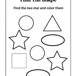Find The Shapes Object To Print Worksheet