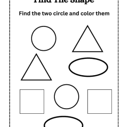 Find The Shapes Object Worksheet