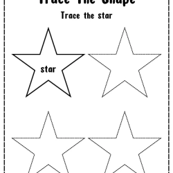 Free Printable Trace The Shape Downloads Worksheet