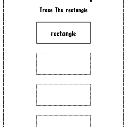 Free Printable Trace The Shape For Free Worksheet