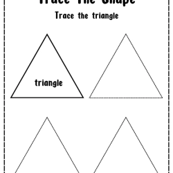 Free Printable Trace The Shape Free Downloads Worksheet