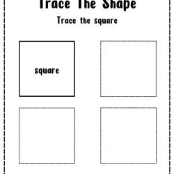 Free Printable Trace The Shape Printables Worksheet
