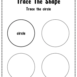 Free Printable Trace The Shape Worksheets