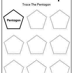 Free Trace All The Shape For 1st Grade Worksheet
