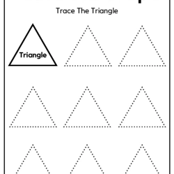 Free Trace All The Shape For Free Worksheet