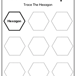 Free Trace All The Shape For Kindergarten Worksheet