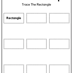 Free Trace All The Shape To Print Worksheet