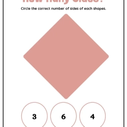 How Many Shapes Side For Free Worksheet