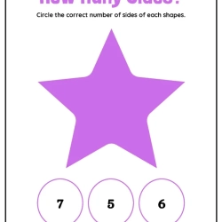 How Many Shapes Side Pdf Free Worksheet