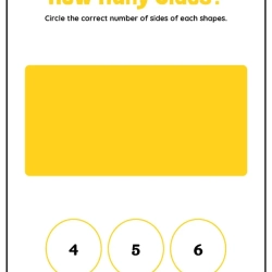 How Many Shapes Side Printable Worksheet