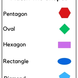 Match The Shape Object Download Worksheet