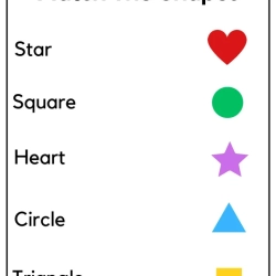 Match The Shape Object For Free Worksheet