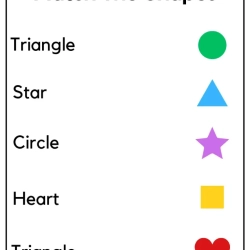 Match The Shape Object For Kindergarten Worksheet