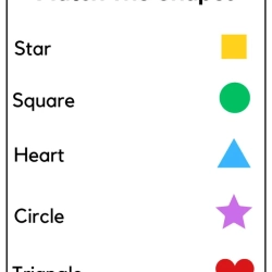 Match The Shape Object Free Download Worksheet
