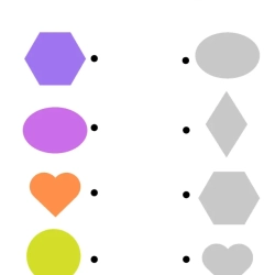 Printable Match The Shape For Kids Worksheet