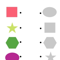 Printable Match The Shape For Kindergarten Worksheet