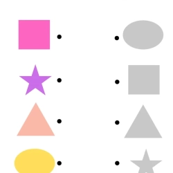 Printable Match The Shape Pdf File Worksheet