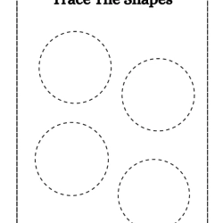 Printable Trace Shapes Object Downloads Worksheet