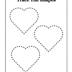 Printable Trace Shapes Object For Free Worksheet