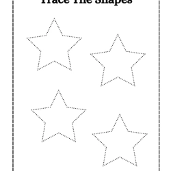 Printable Trace Shapes Object To Prints Worksheet