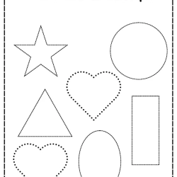 Trace And Color All The Shape Free Download Worksheet