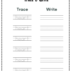 Trace And Write The Shape Free Download Worksheet