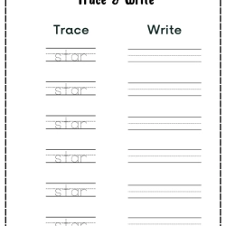 Trace And Write The Shape Pdf Free Worksheet