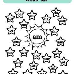 Find And Colour The Sight Word For 3rd Grade Worksheet