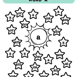 Find And Colour The Sight Word For 4th Grade Worksheet